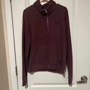 Maroon Quarter-Zip Sweatshirt